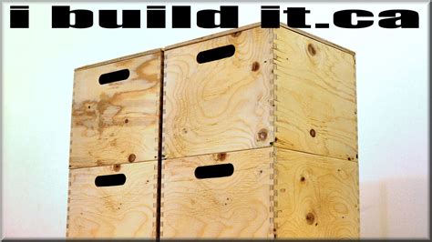 plywood storage box design